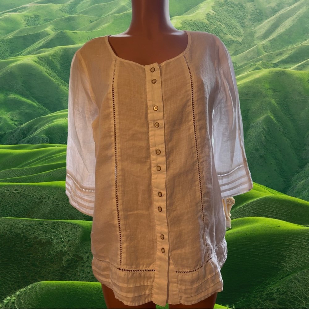 WHITE STUNNING SUMMER TUNIC IN M🤍🤍🤍